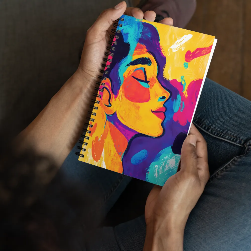 Emotive Brushstroke Profile 
 Spiral Notebook | 140 pages