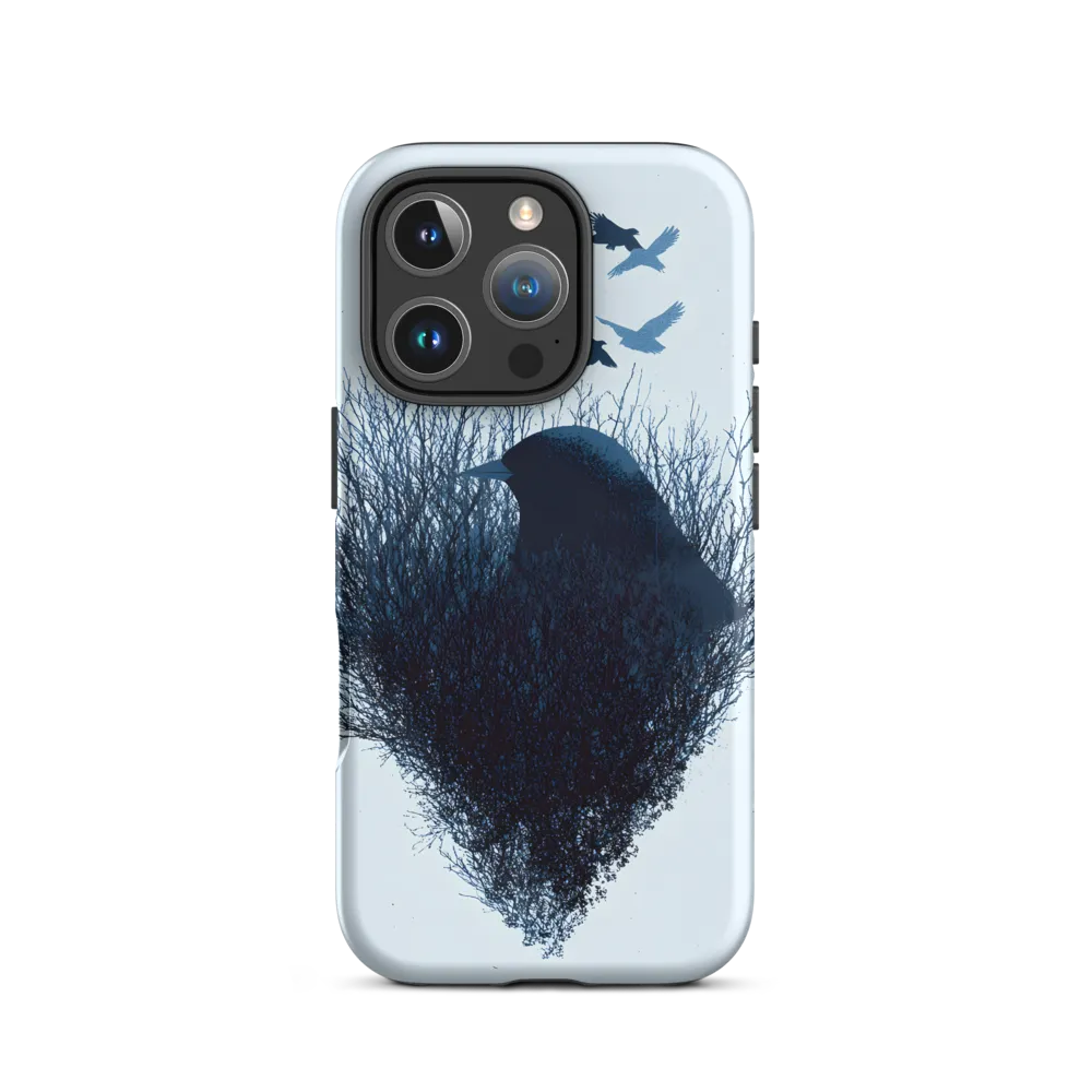 Bird Silhouette in Trees | Phone Case
