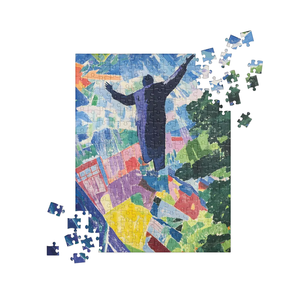 Exultant Figure Landscape 
 Jigsaw Puzzle