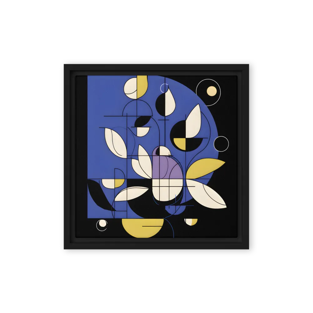 Geometric Floral Abstraction 
 Canvas | 8″x 8″