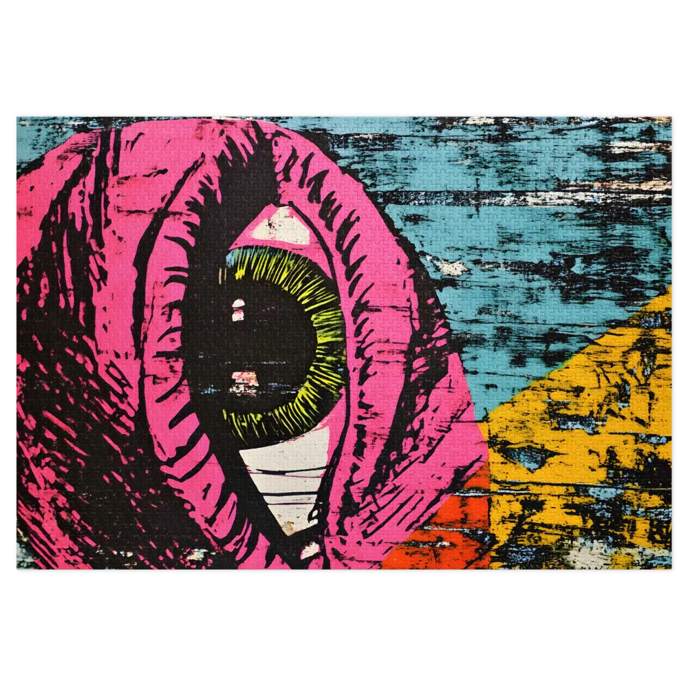 Olhar Intenso, Estilo Pop Art 
 Puzzle em caixa de metal