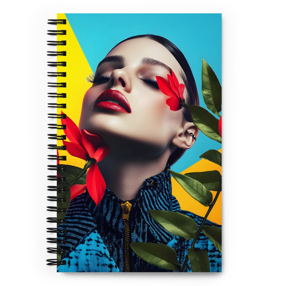 Floral Gaze 
 Spiral Notebook | 140 pages