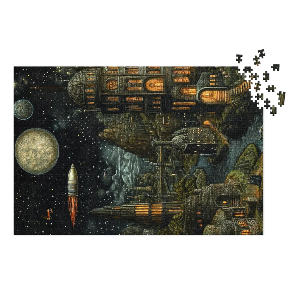 Noturno das Torres Celestes 
 Puzzle em caixa de metal