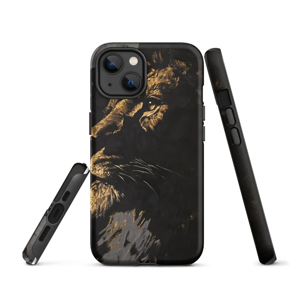 Golden Lion in Shadow | Phone Case
