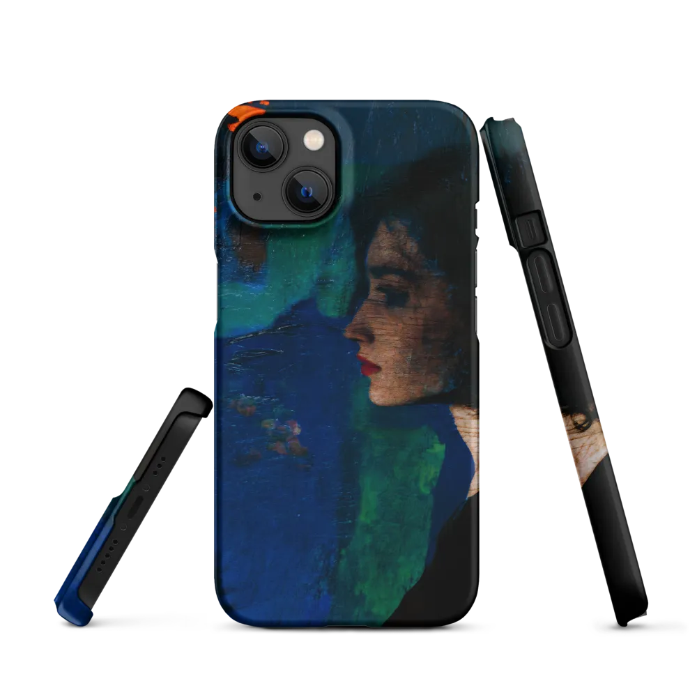 Profile in Blue and Emerald | Phone Case