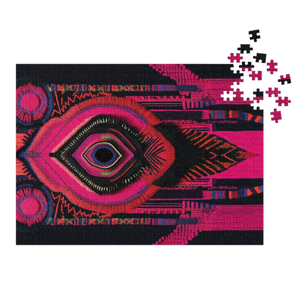 Intricate Abstract Pattern in Pink