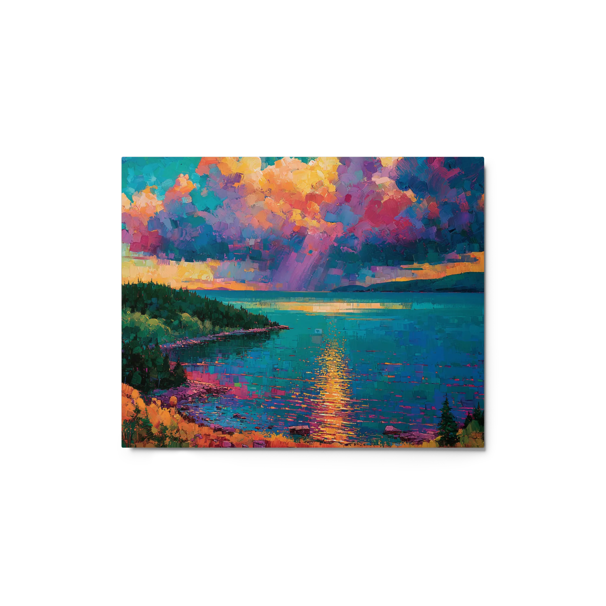 Sunset Over the Lake