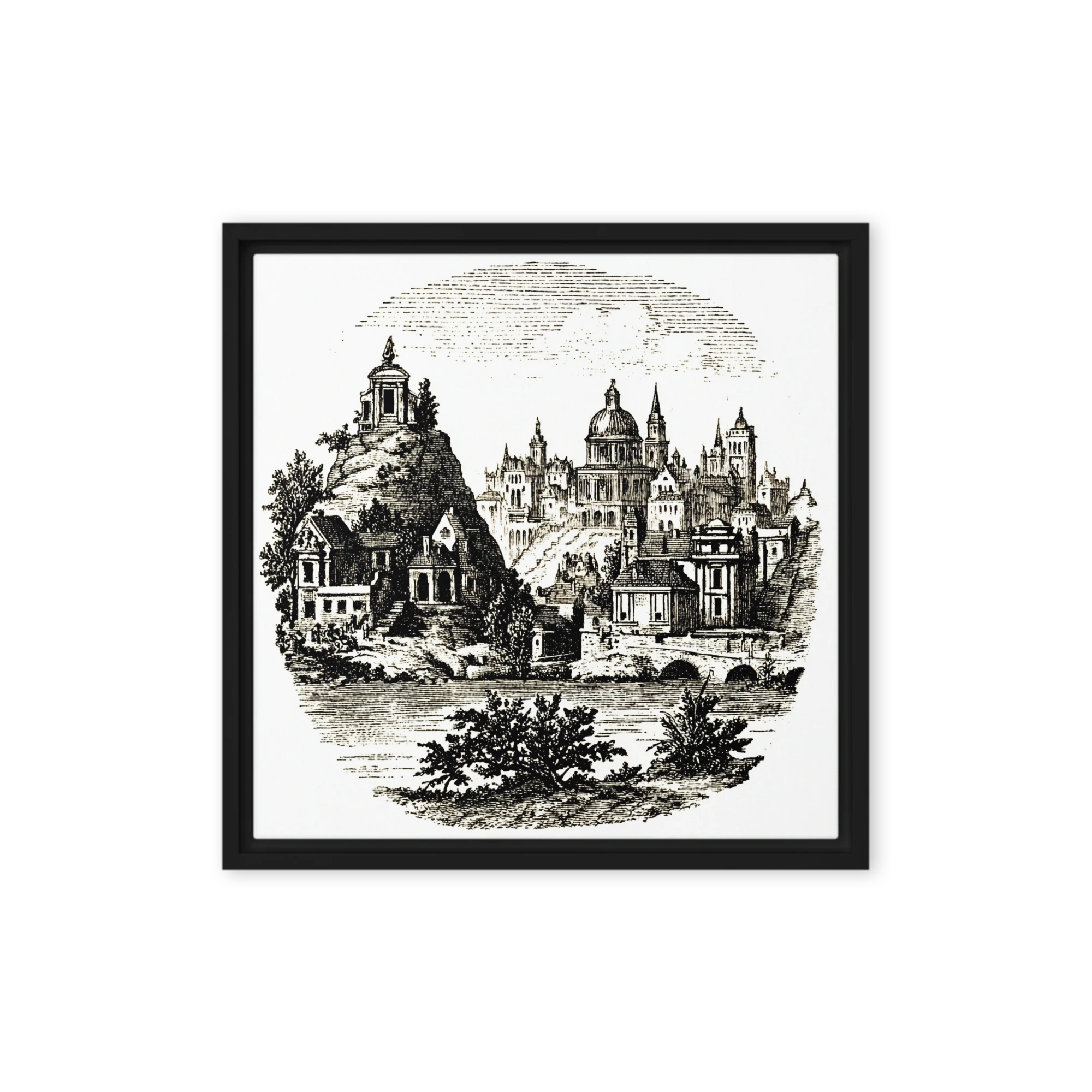 Classical Cityscape Engraving