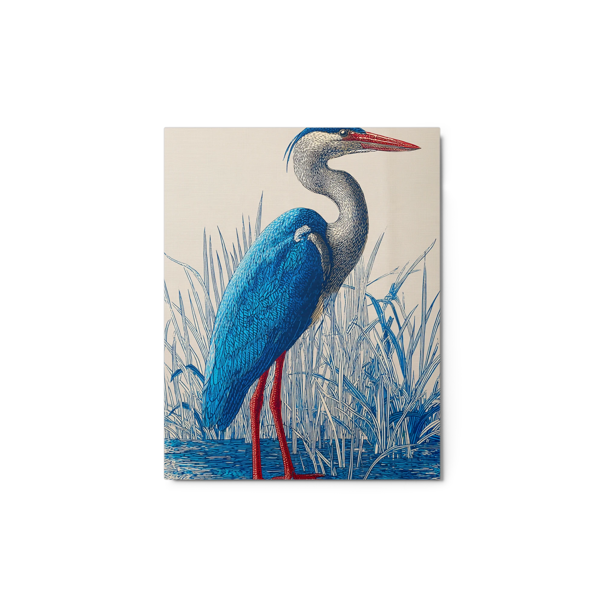 Blue Heron in Reeds