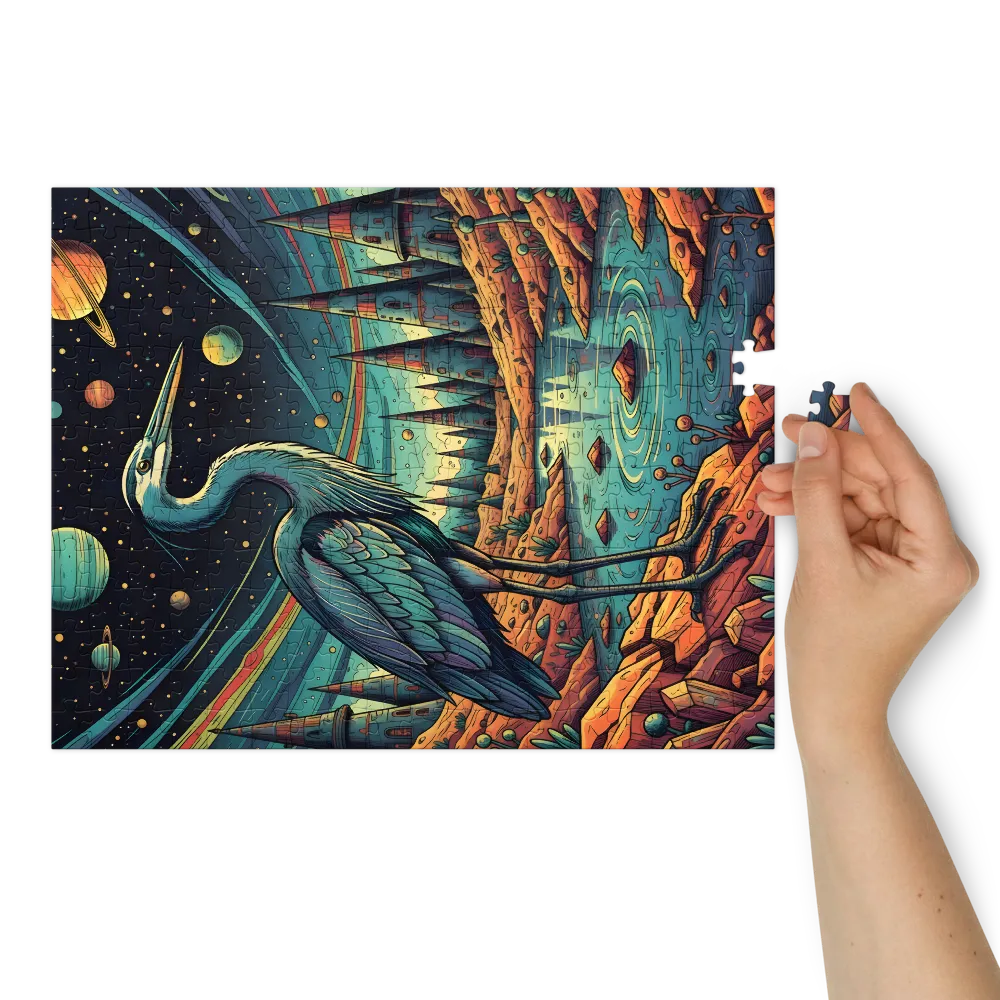 Cosmic Heron | Jigsaw Puzzles
