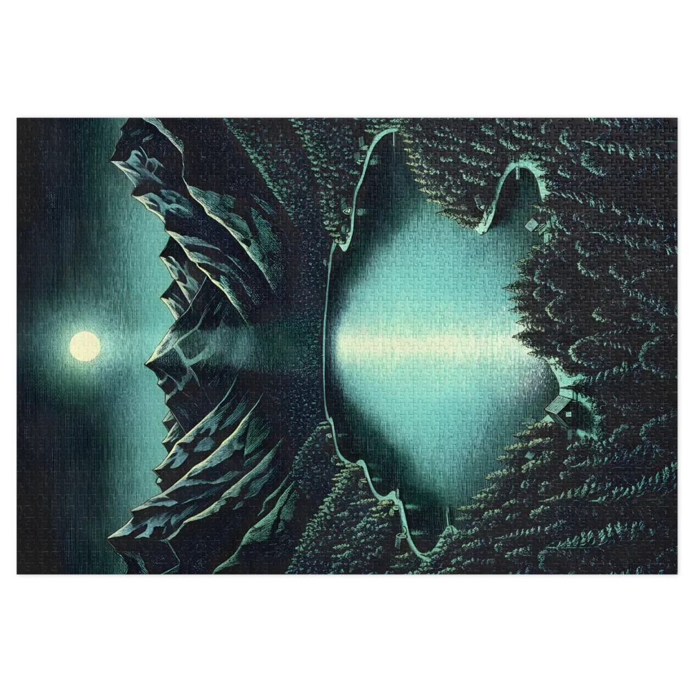Tranquil Moonlit Lake | Jigsaw Puzzles