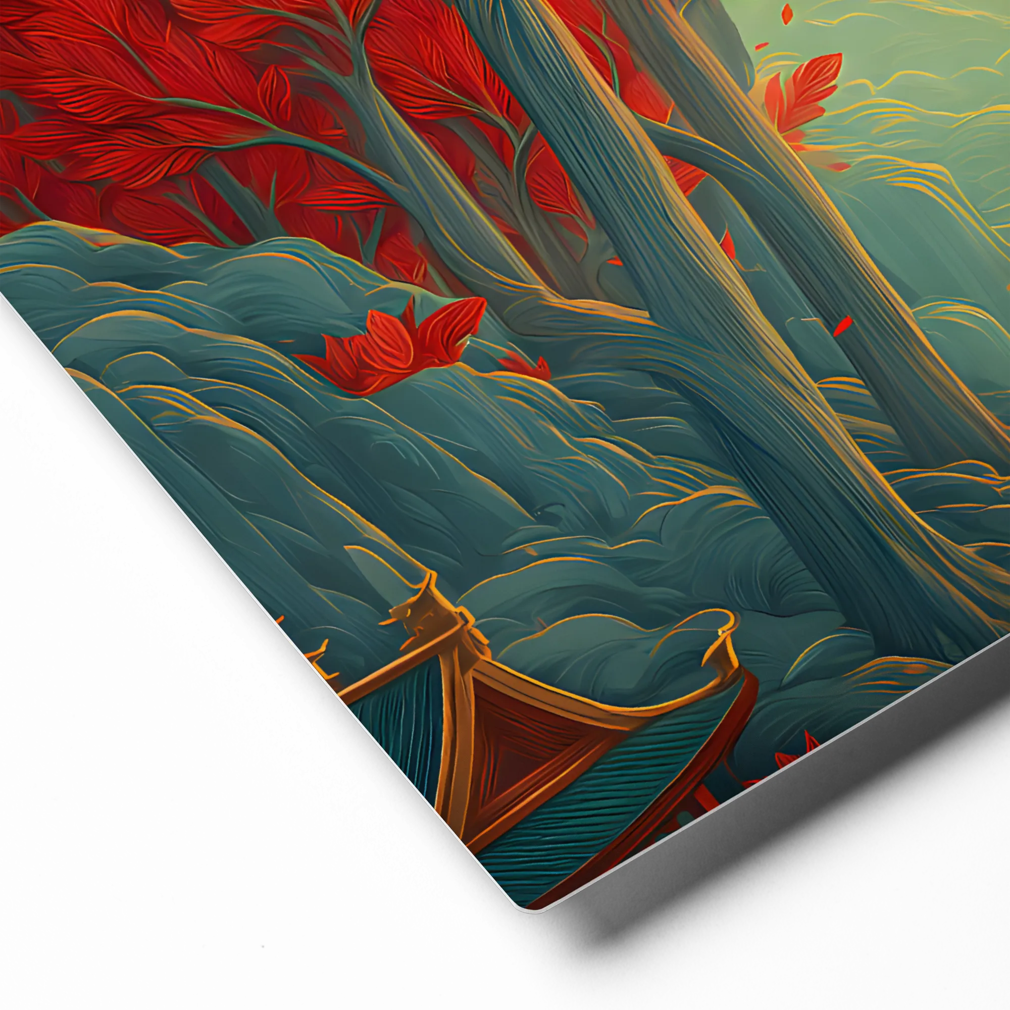 Journey Through Scarlet Woods 
 Canvas | 8″x 8″