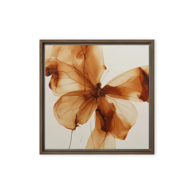 Translucent Amber Butterfly | Art Print