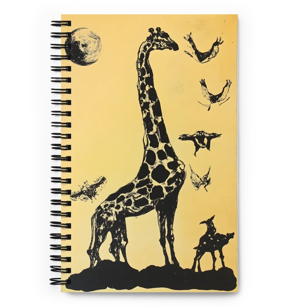 The Lunar Giraffe 
 Spiral Notebook | 140 pages