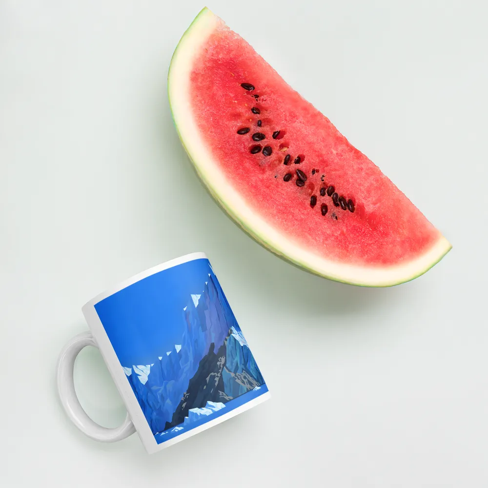Blue Glacier 
 Mug with Red inside | 15 oz