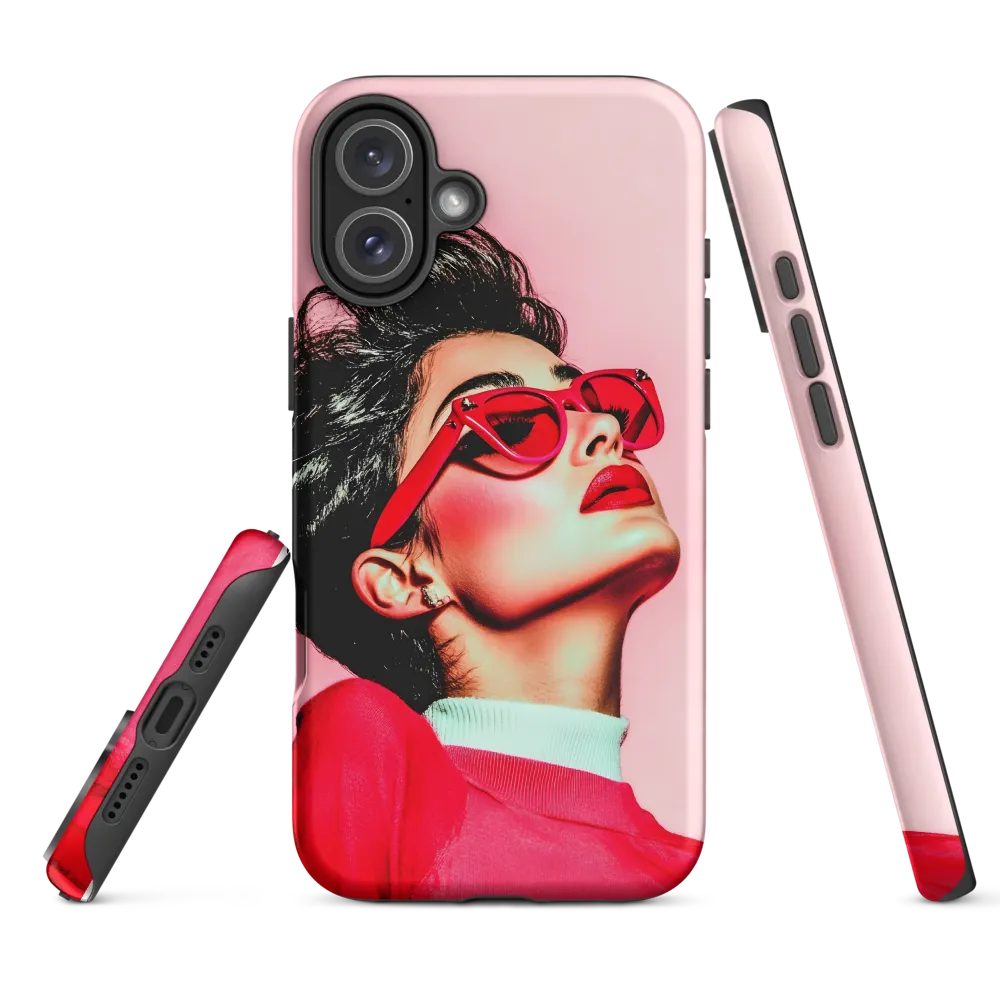 Fashion Portrait with Red Sunglasses