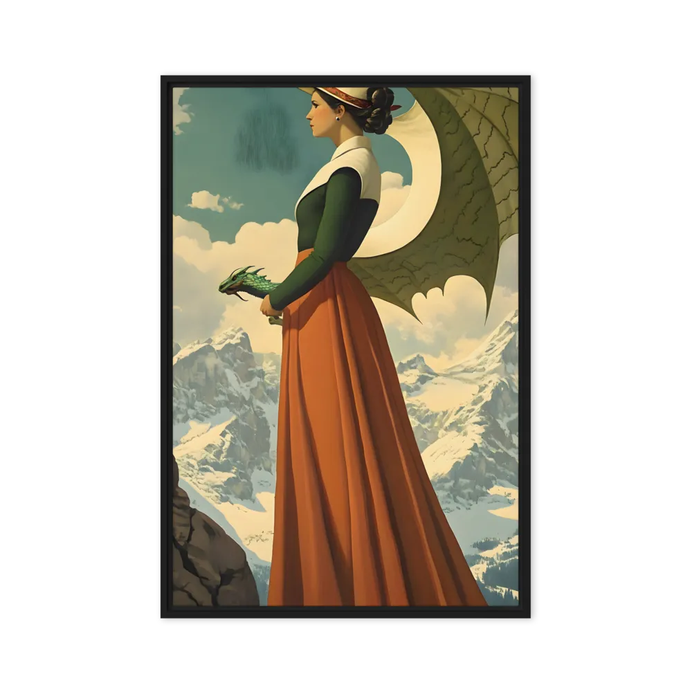 Keeper of the Peaks 
 Canvas with White Frame