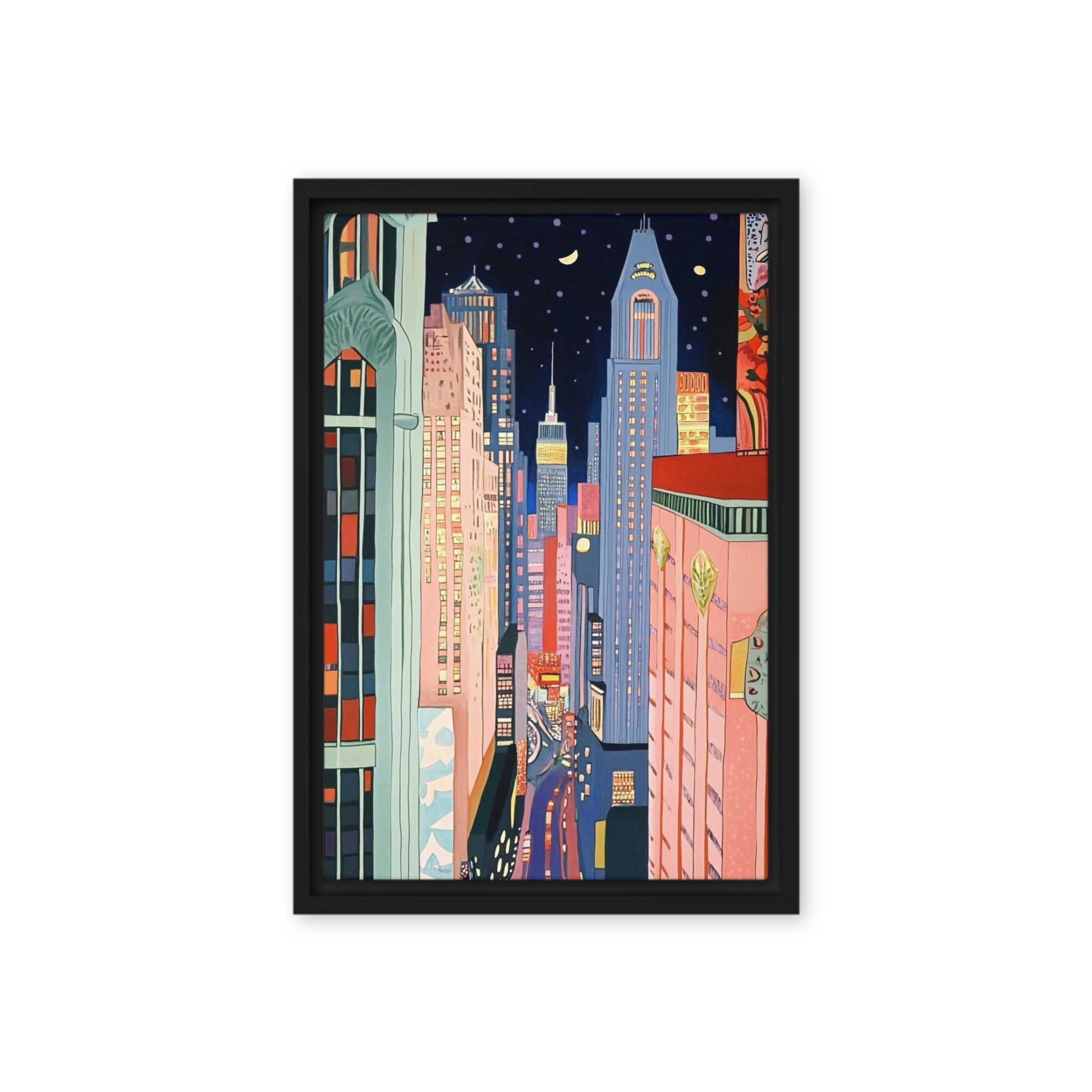 Stylized City at Night