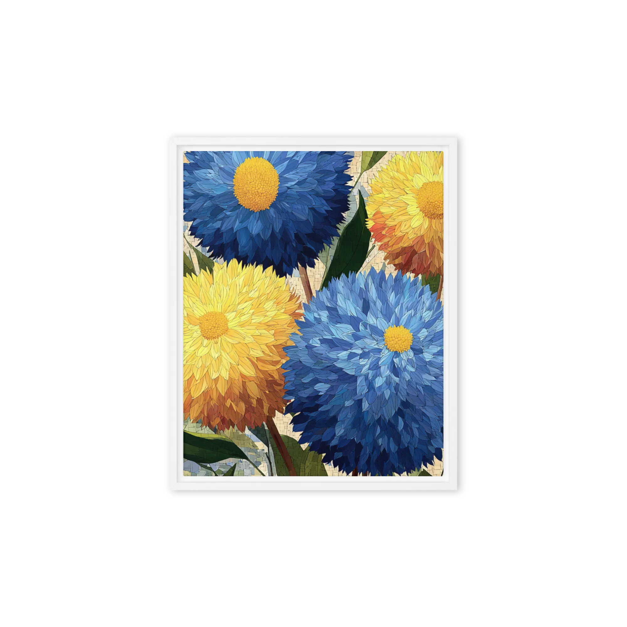 Mosaic Chrysanthemums