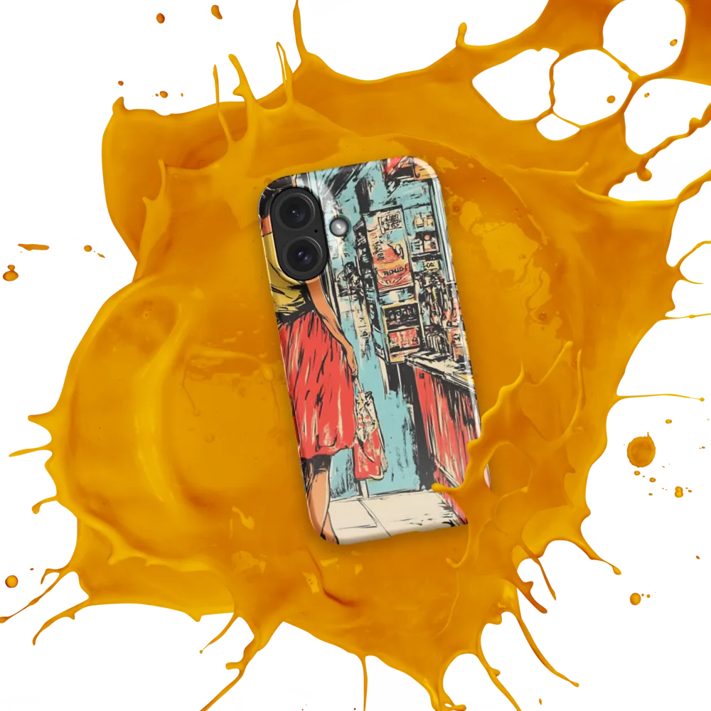 Retro Storefront Scene 
 iPhone 14 Pro | Tough Case