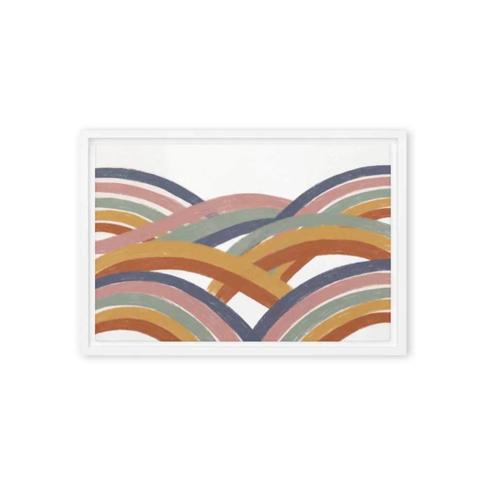 Muted Waves Abstract