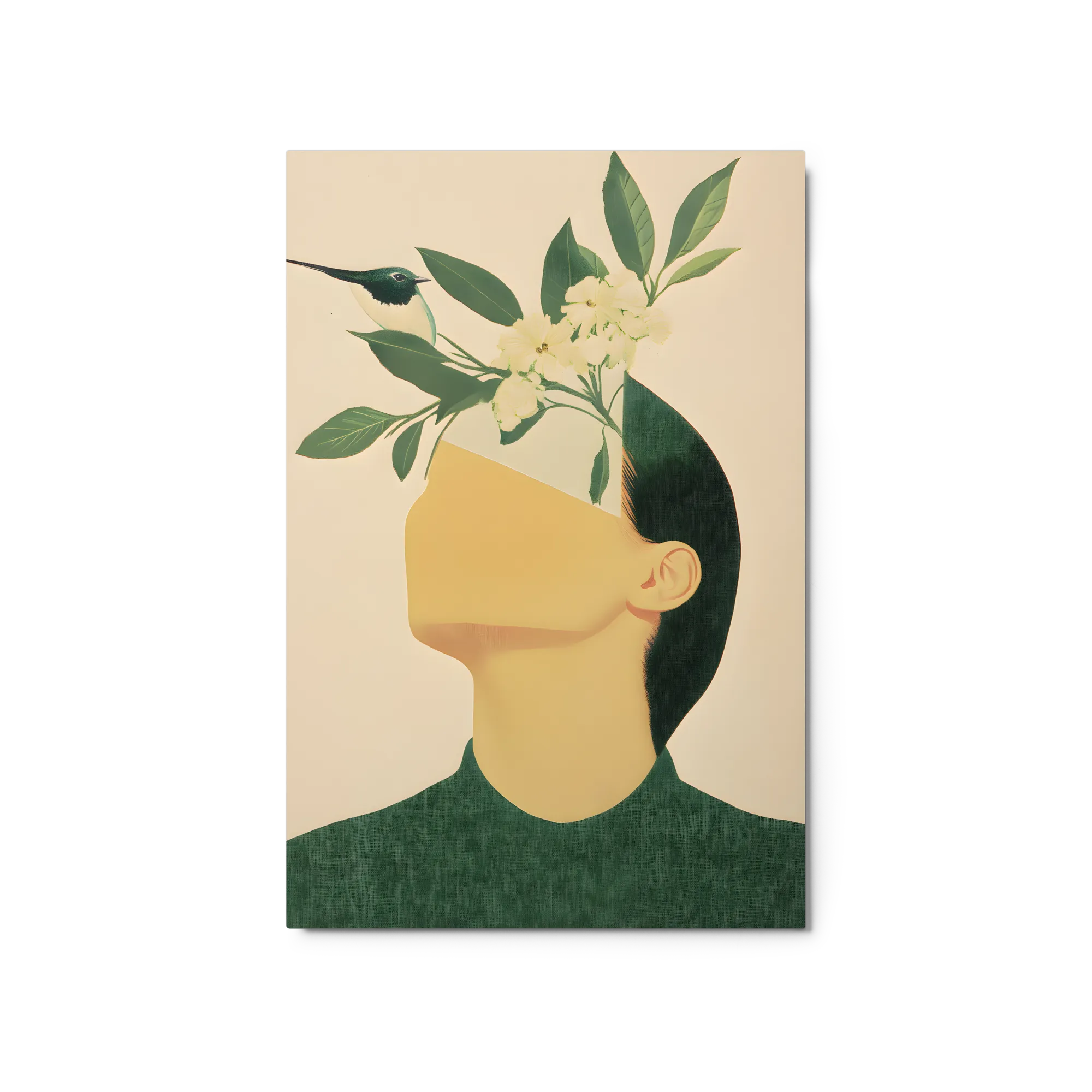 Mind in Bloom 
 Canvas with White Frame