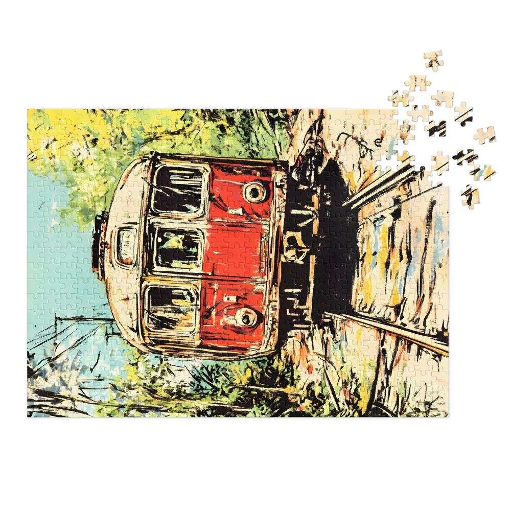 Vintage Train Illustration