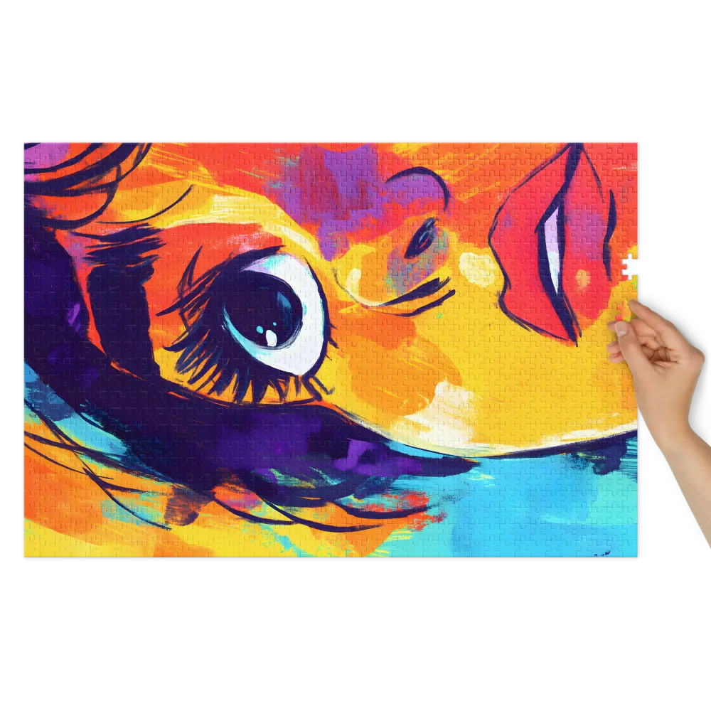 Vibrant Gaze 
 Jigsaw Puzzle in Tin Box