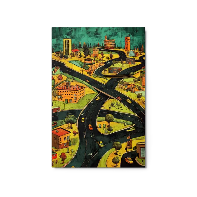 Overhead City Flow | Art Print