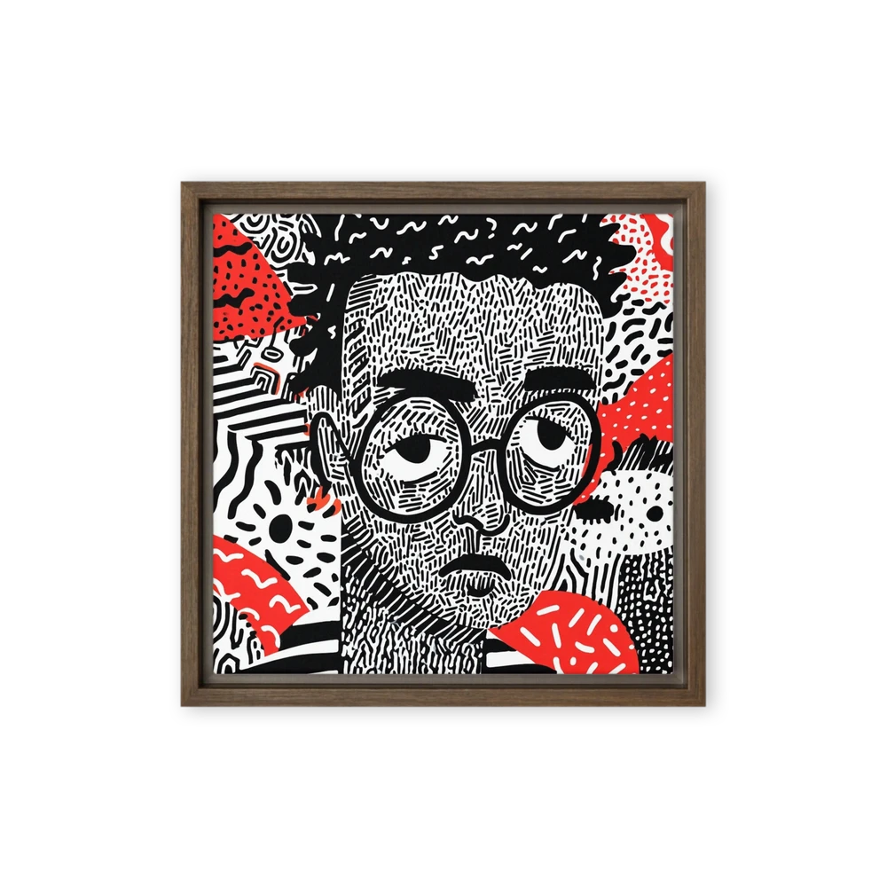 Patterned Line Portrait | Art Print