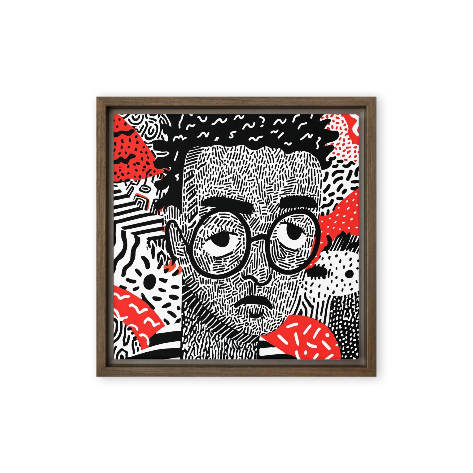 Patterned Line Portrait | Art Print
