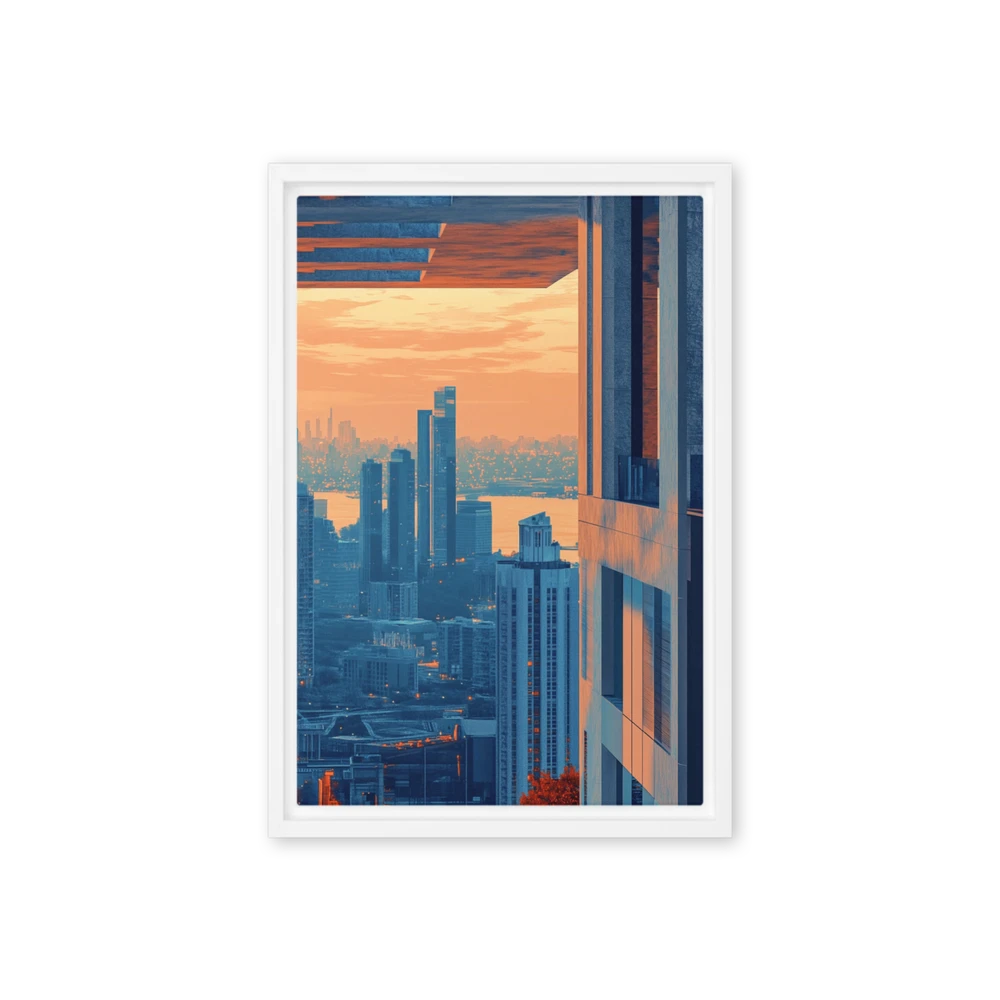 Brutalist City Twilight | Art Print