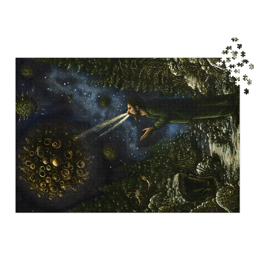 Comunhão Orbe Cósmica 
 Puzzle em caixa de metal