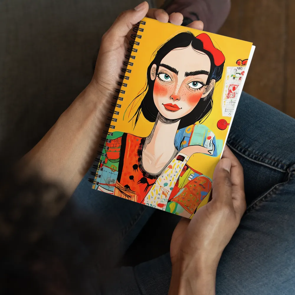 Expressive Pop Art Portrait 
 Spiral Notebook | 140 pages