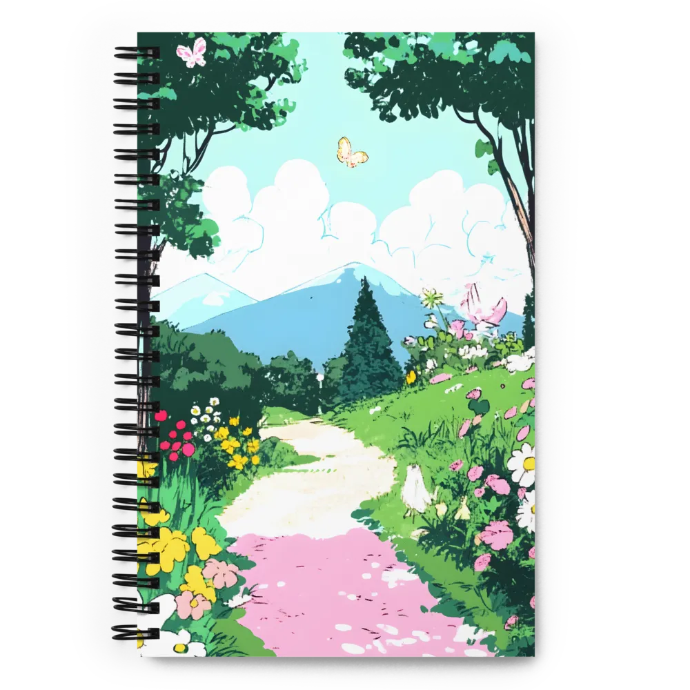 Whispering Meadows Path 
 Spiral Notebook | 140 pages