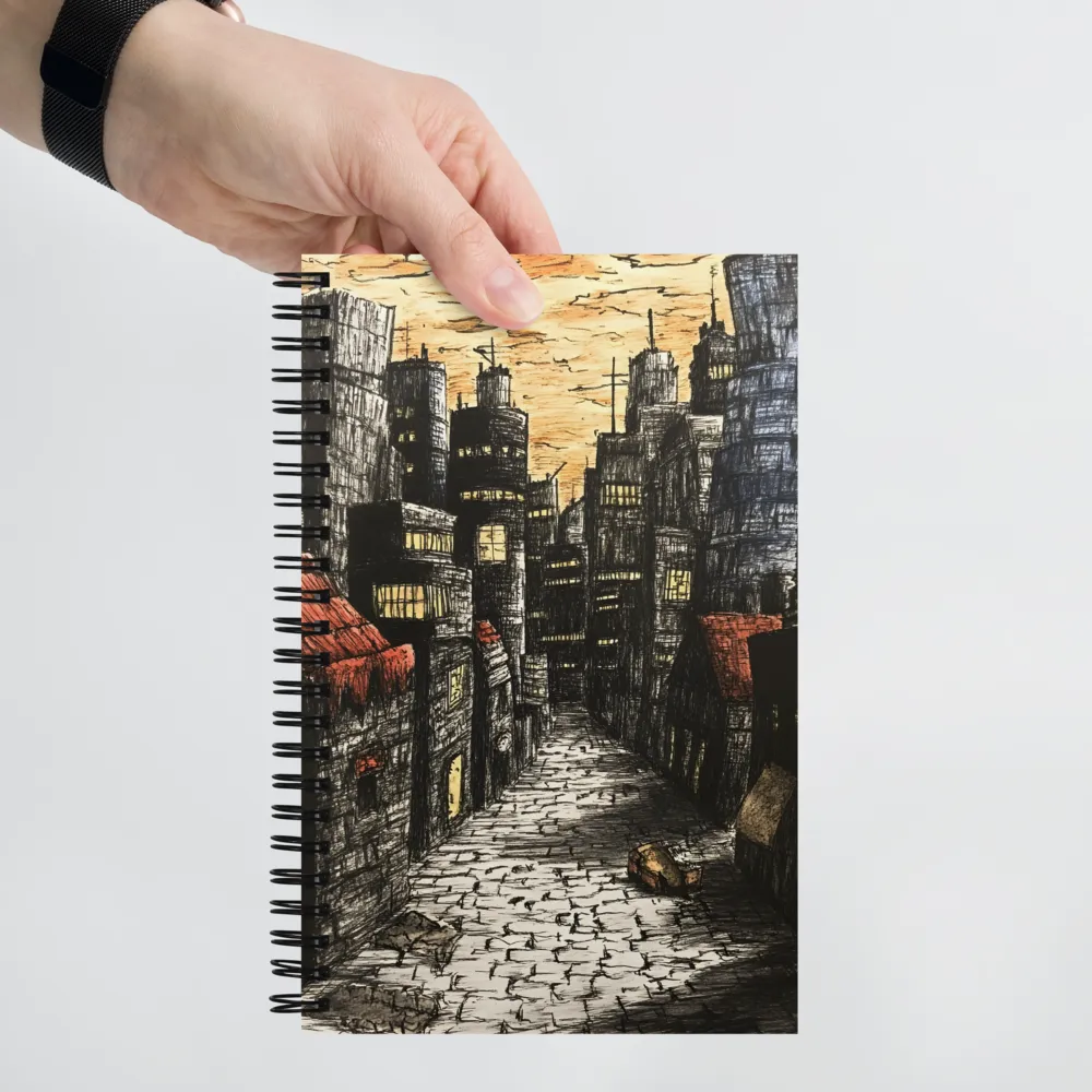 Dystopian City Alley 
 Spiral Notebook | 140 pages