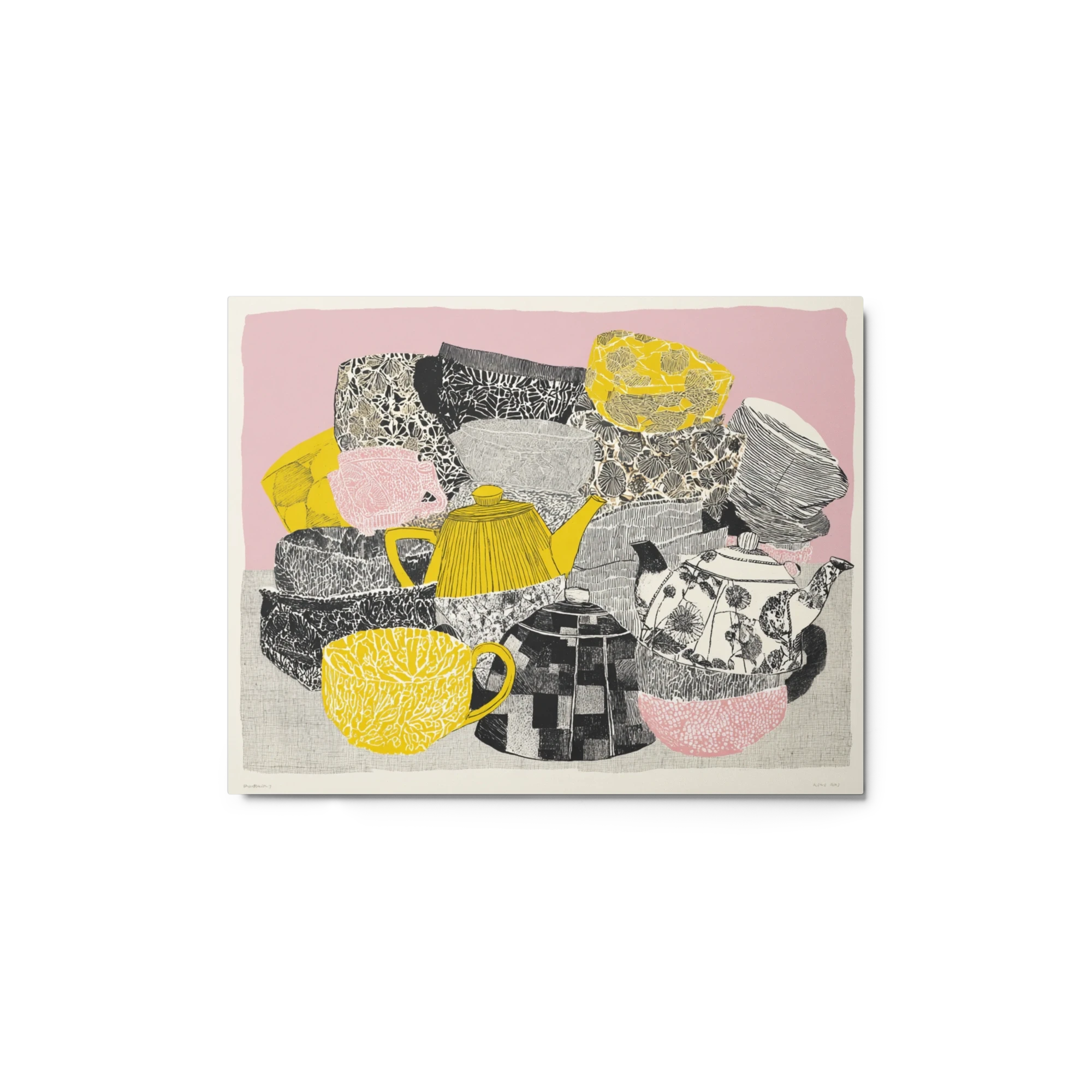 Patterned Teapots and Ceramics | Art Print