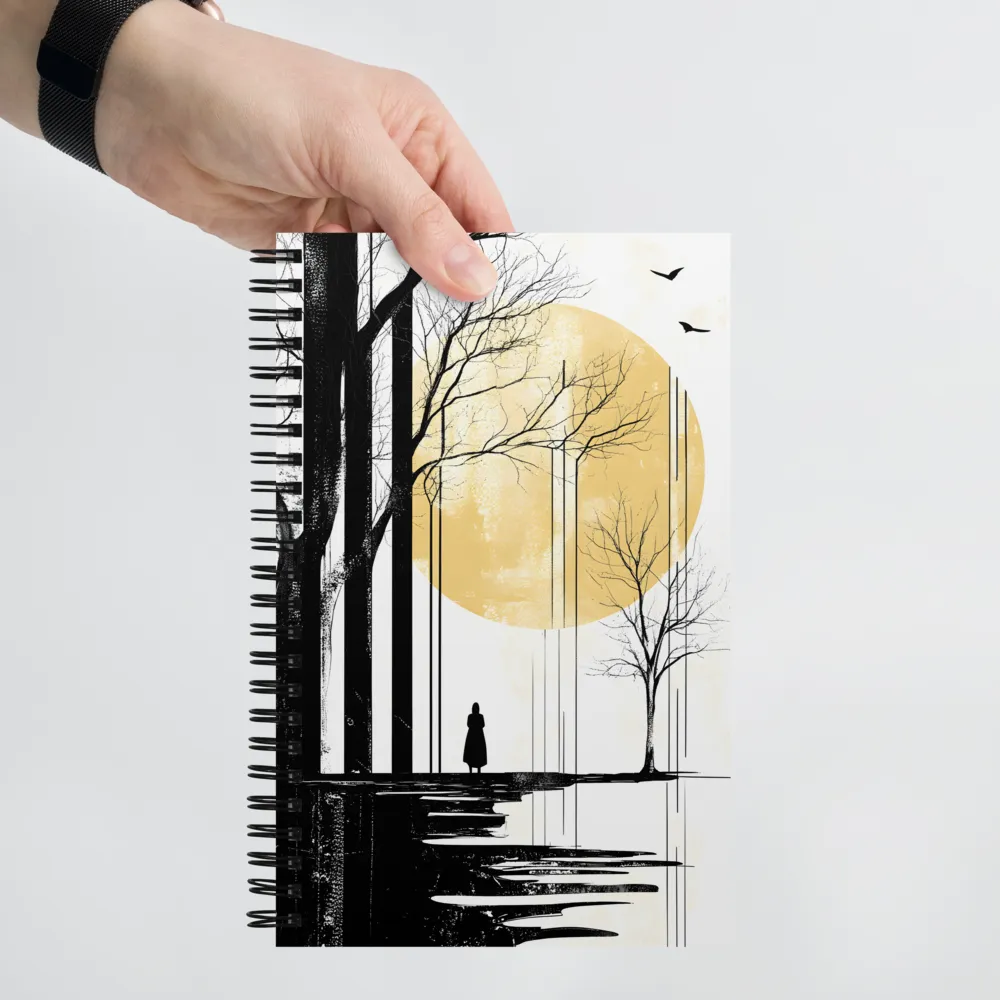 Solitude Under the Golden Sky 
 Spiral Notebook | 140 pages