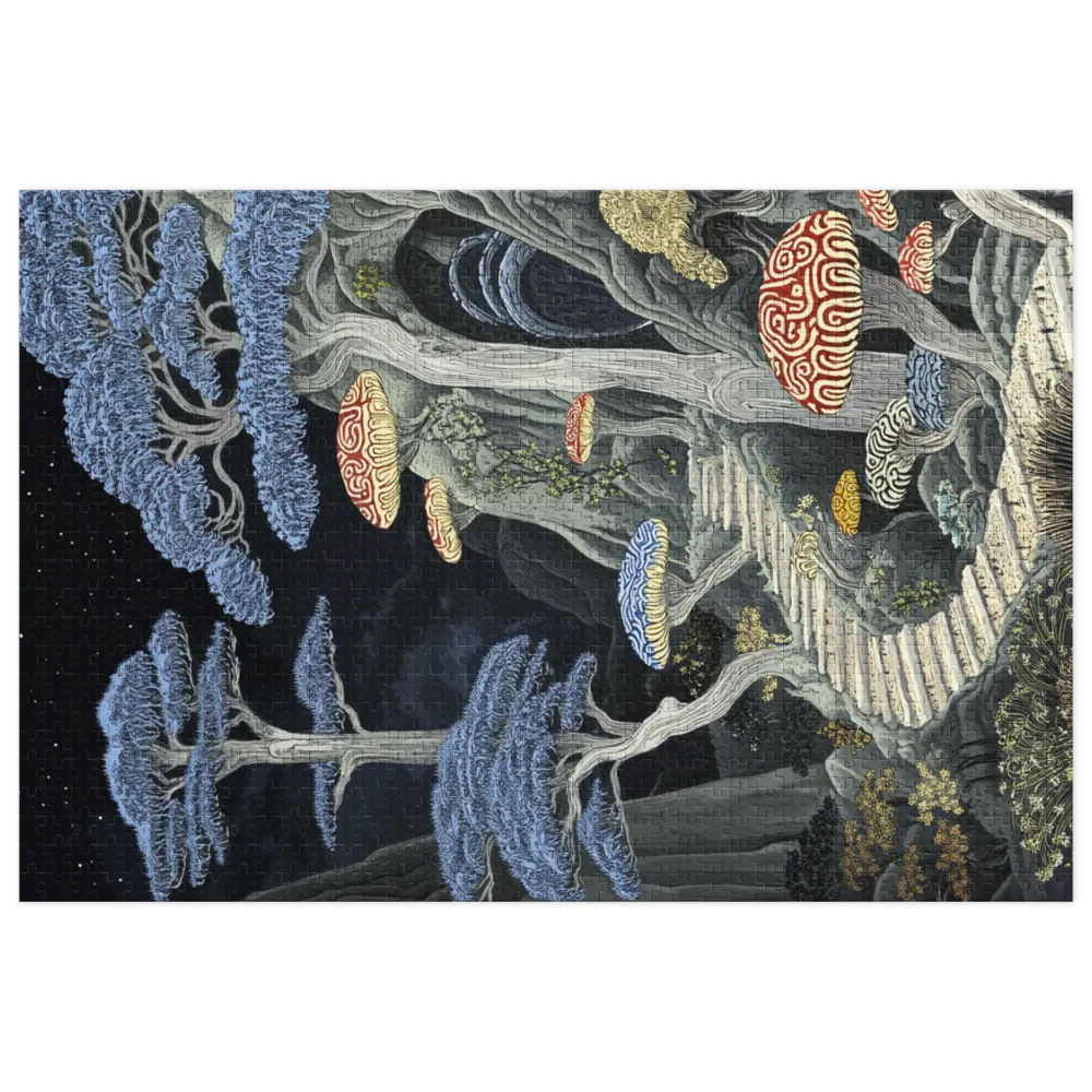 Surreal Mushroom Landscape | Jigsaw Puzzle (252/520 pieces)