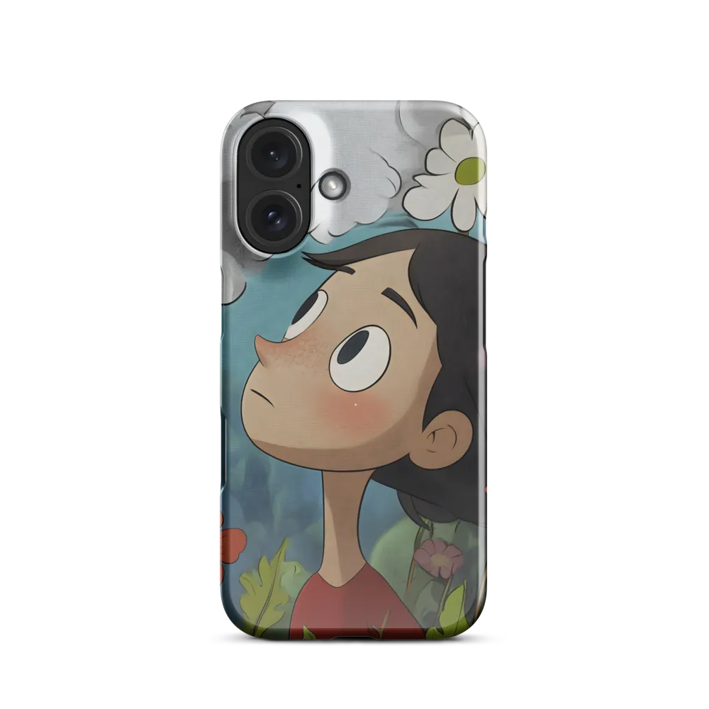Curious Gaze Amidst Flora 
 iPhone 13 Mini | Snap Case