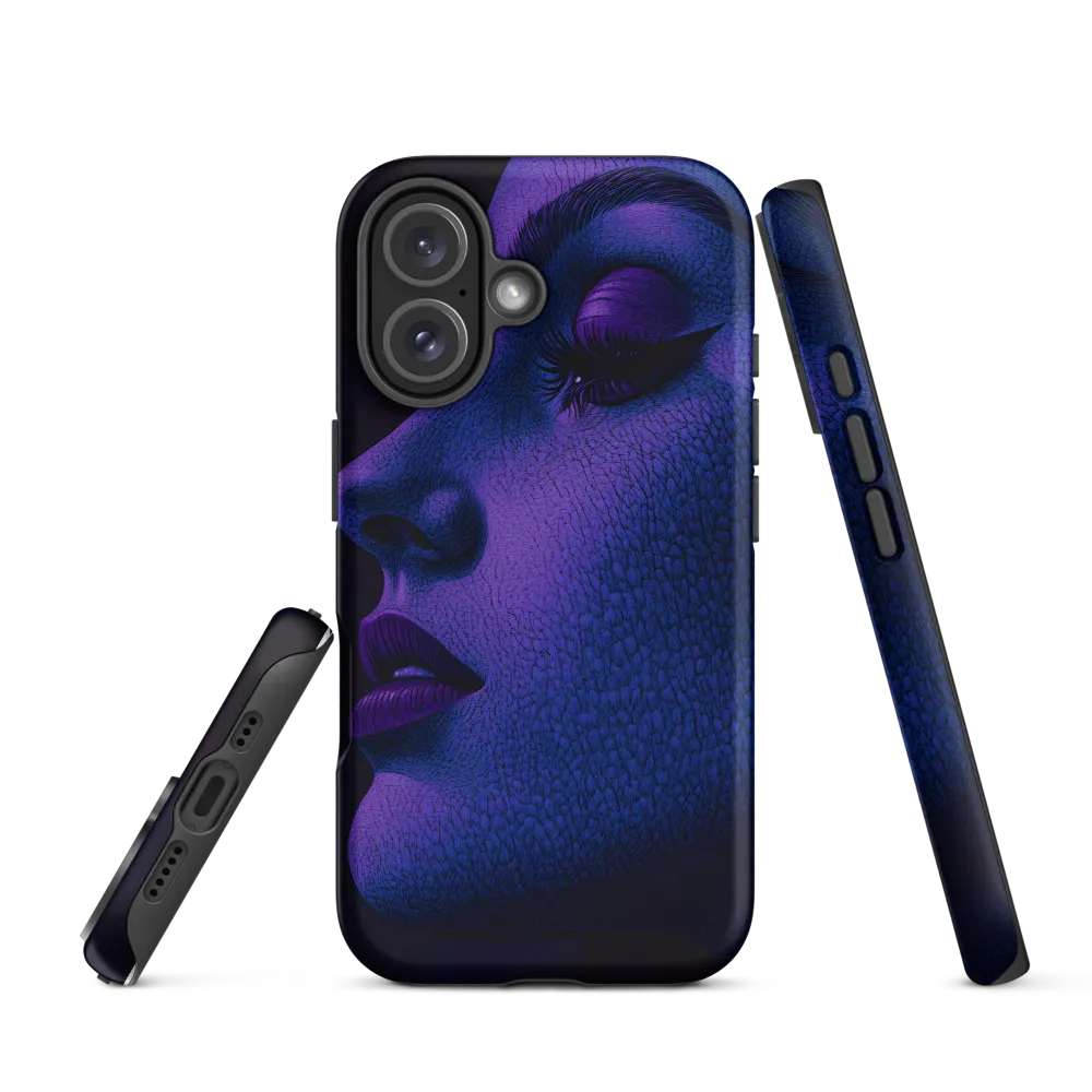 Profile of a Female in Purple | Phone Case