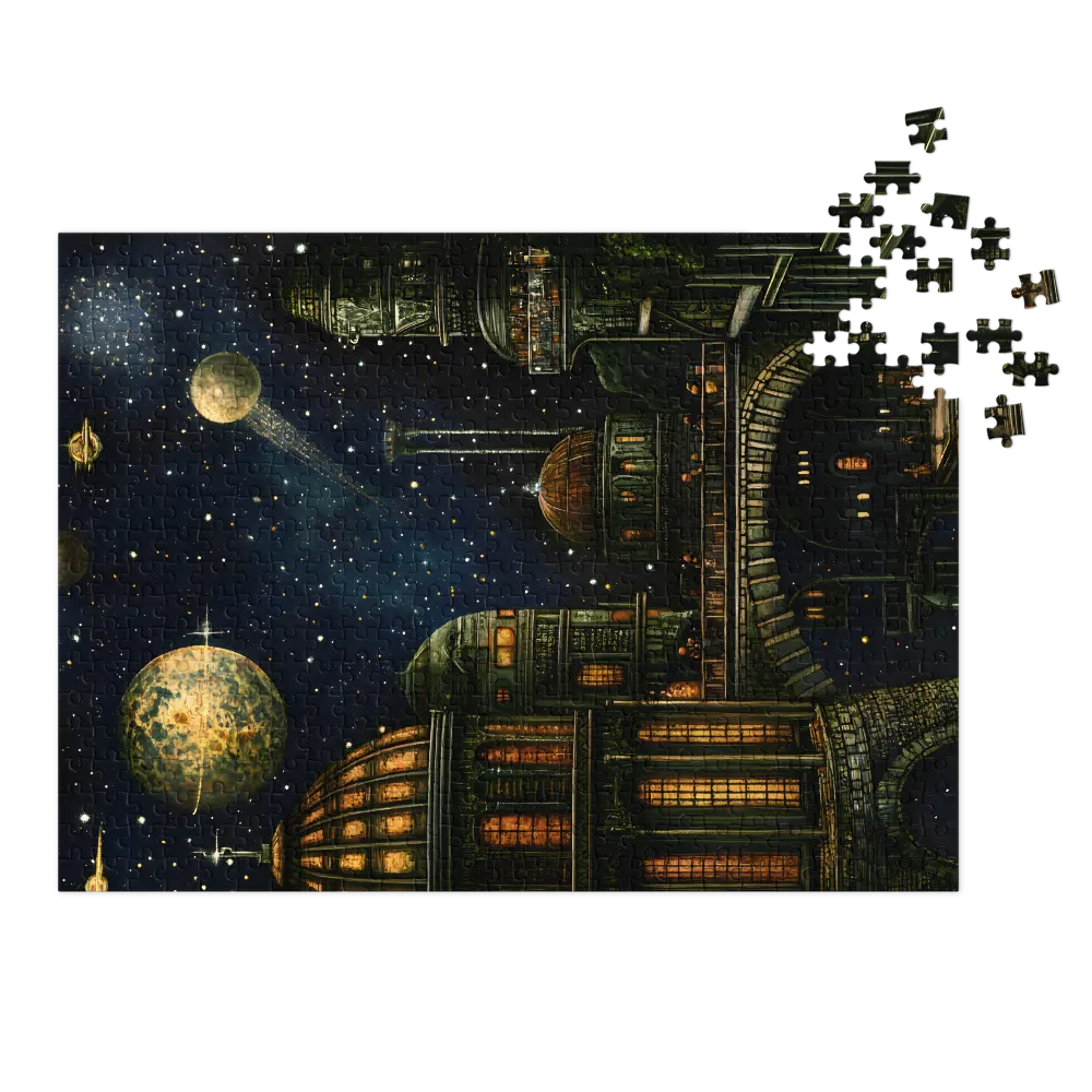Celestia Metropolis 
 Jigsaw Puzzle in Tin Box