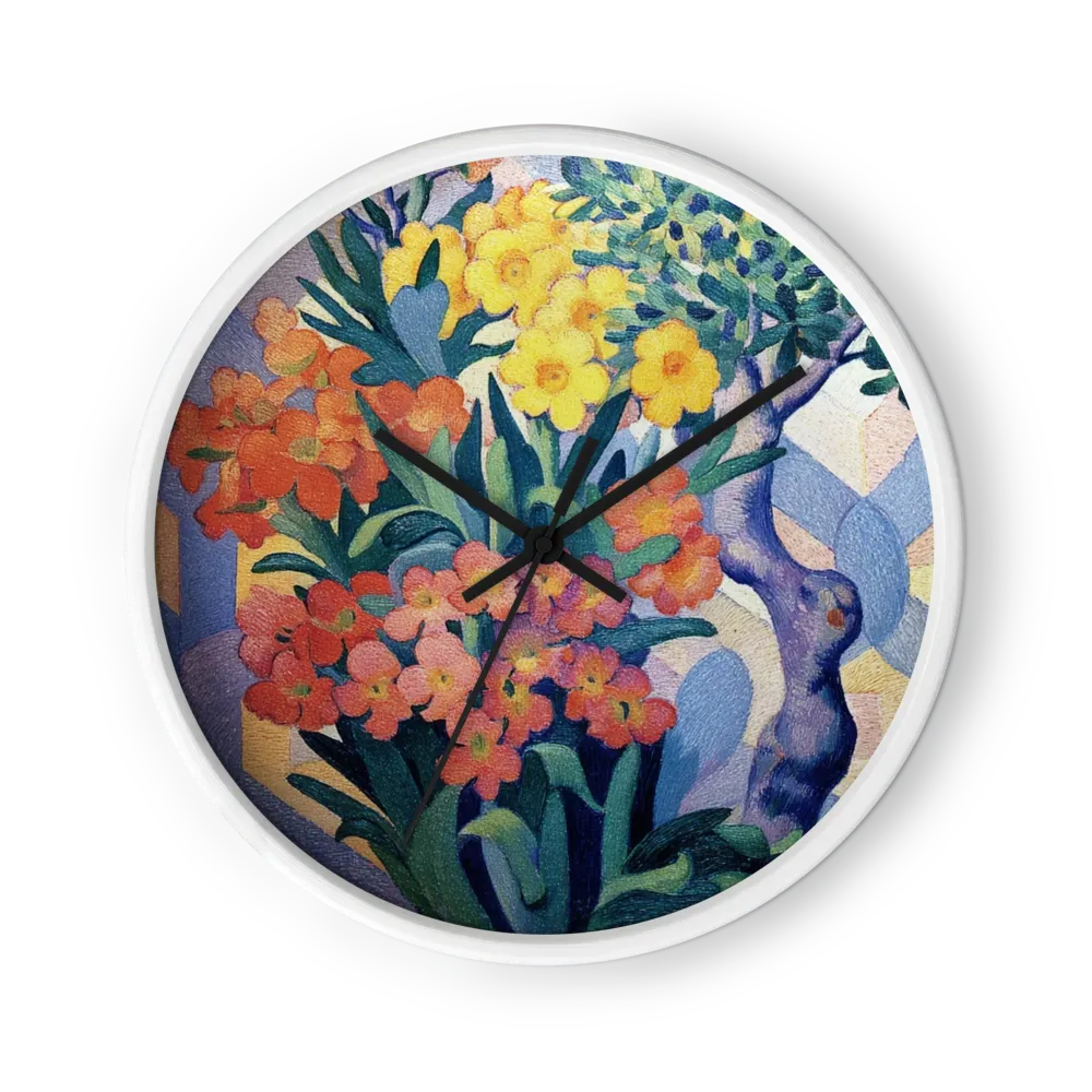 Blooming Garden Mosaic | Wall Clock