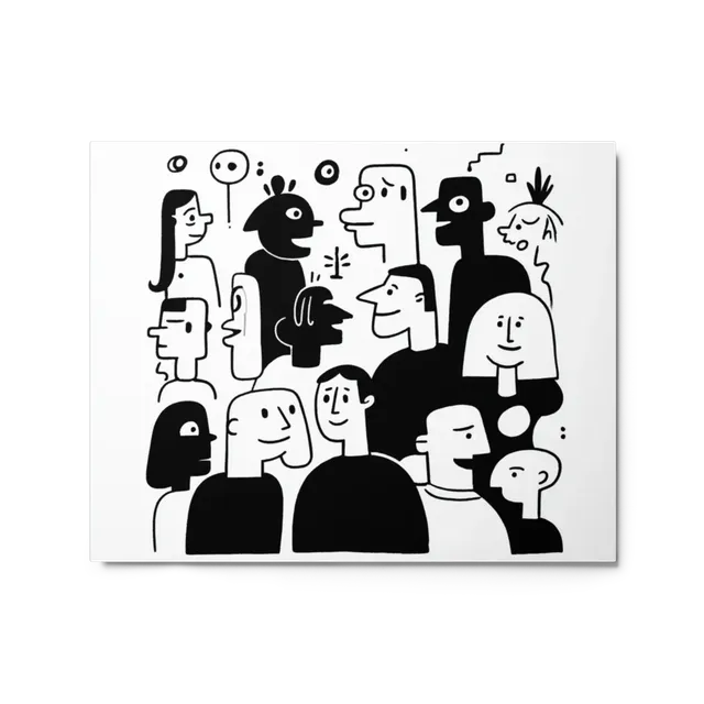 Crowd Expressions | Art Print