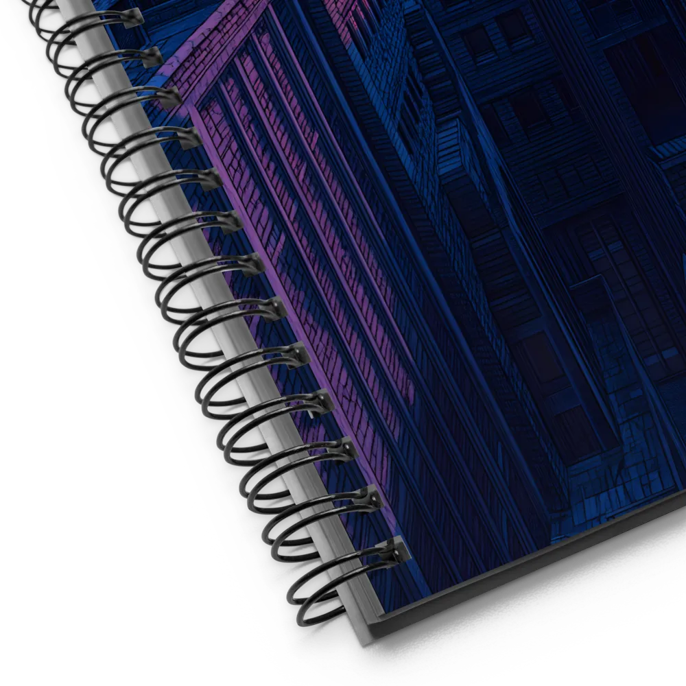 Purple Cityscape Sunset 
 Spiral Notebook | 140 pages