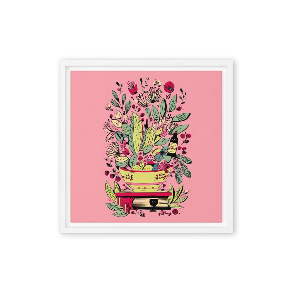 Botanical Still Life on Pink | Art Print