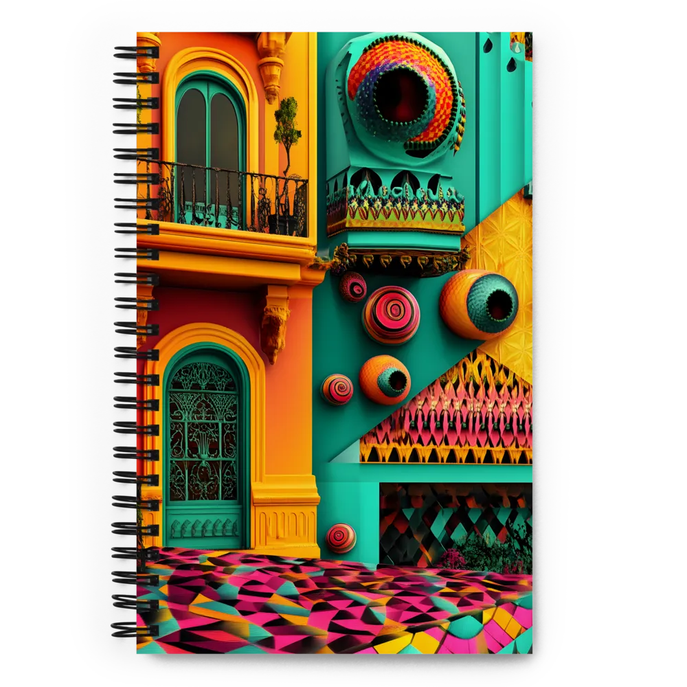 Dreamlike Cityscape Abstract 
 Spiral Notebook | 140 pages