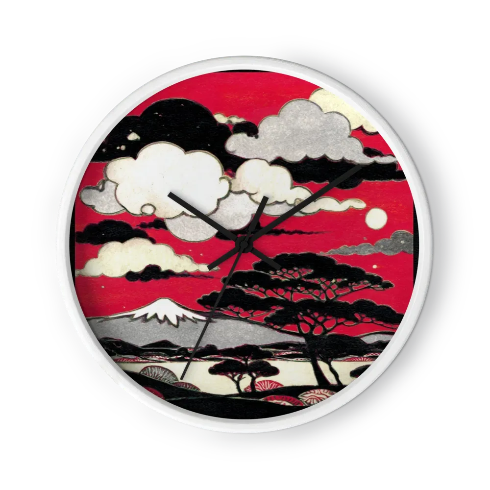 Crimson Sky over Mount Fuji