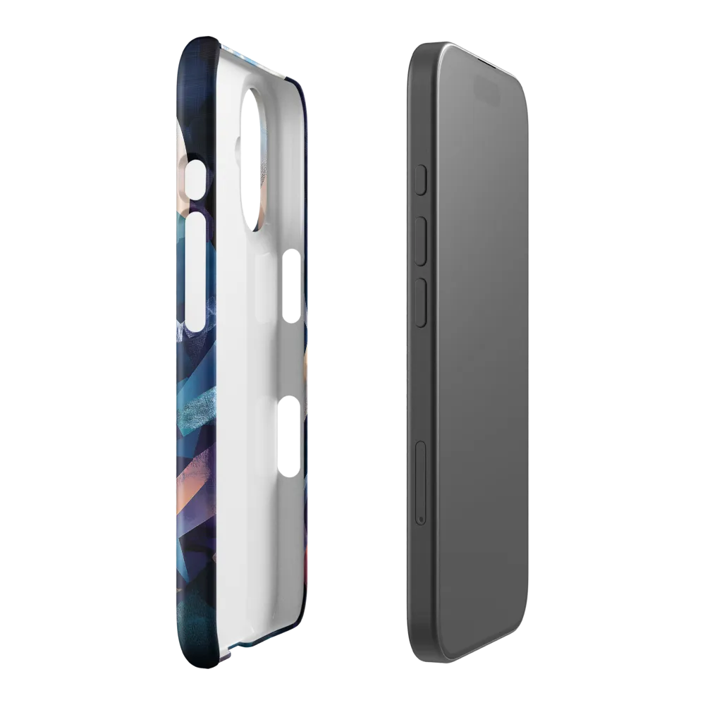 Lunar Peaks Geometric Abstraction 
 iPhone 13 | Tough Case