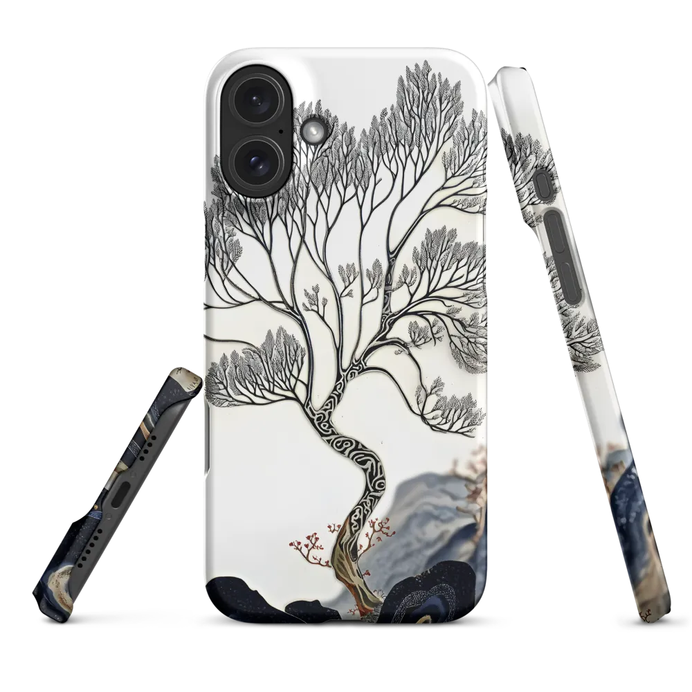 Intricate Line Art Tree Design | Phone Case